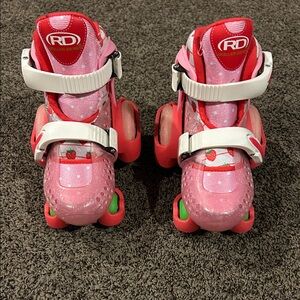 Pink Roller Derby Adjustable Skates